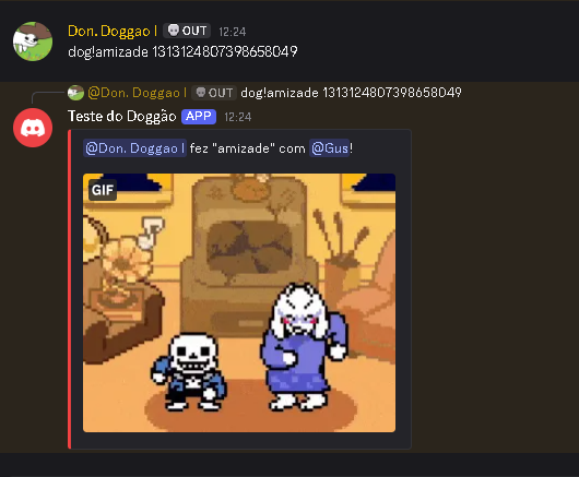 Um comando antigo do doggão.